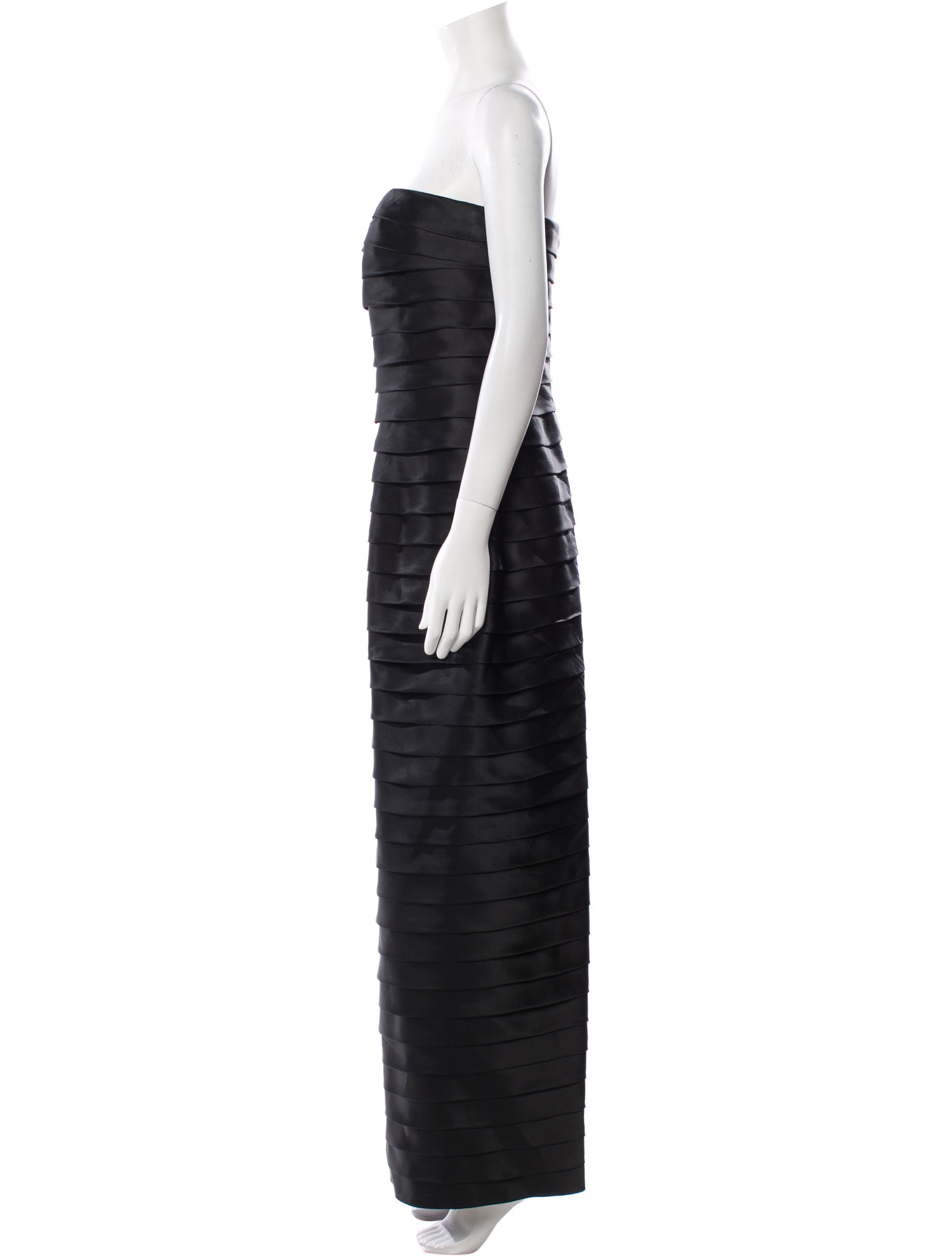 Carmen Marc Valvo Silk Long Dress
