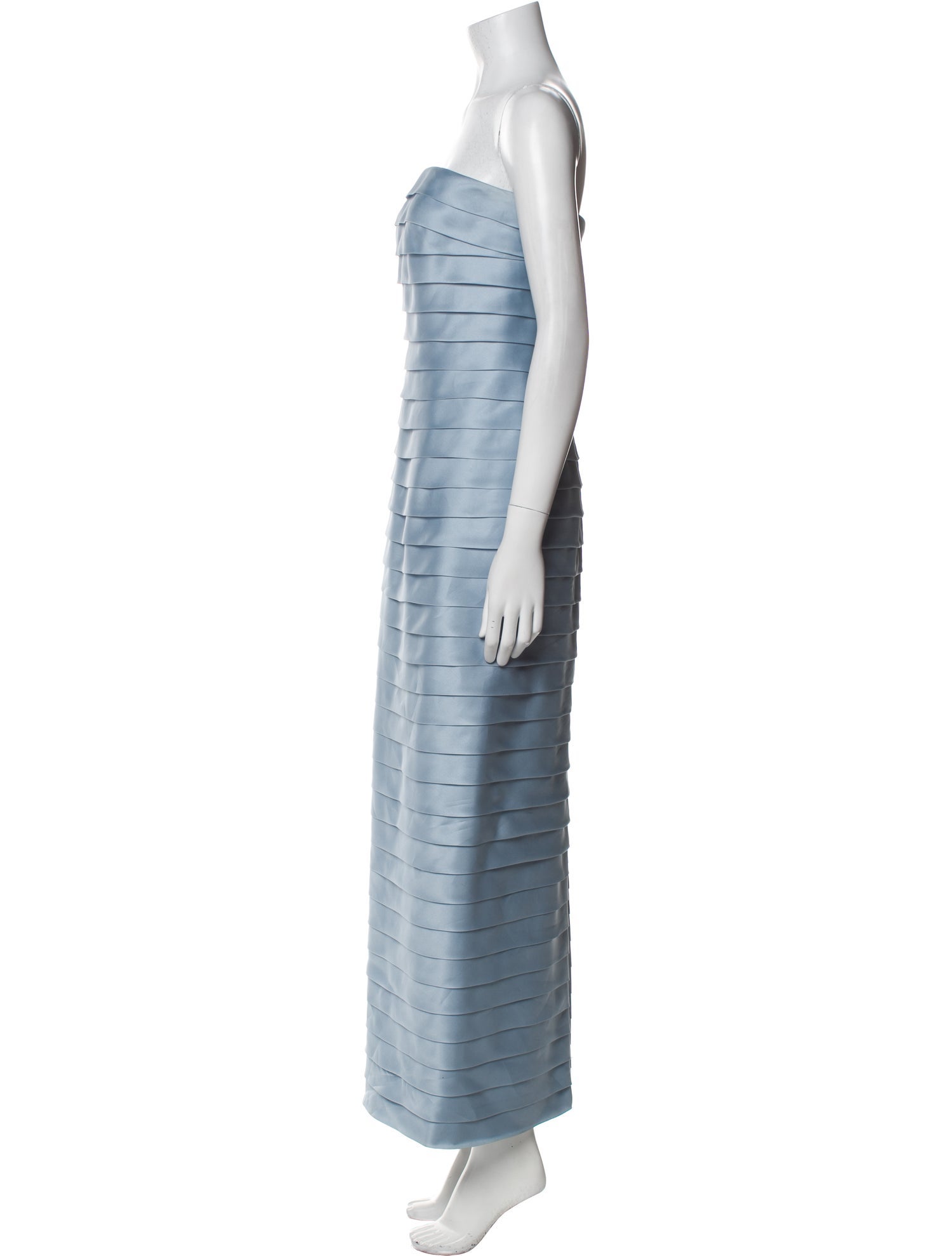 Carmen Marc Valvo Silk Long Dress