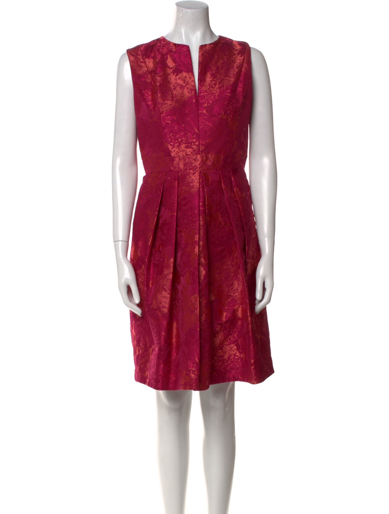 Carmen Marc Valvo Floral Print Mini Dress