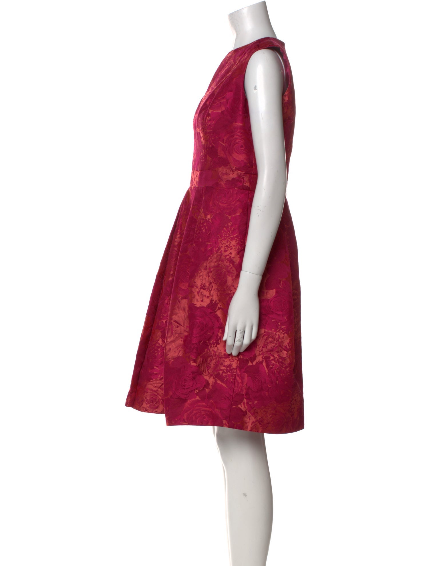 Carmen Marc Valvo Floral Print Mini Dress