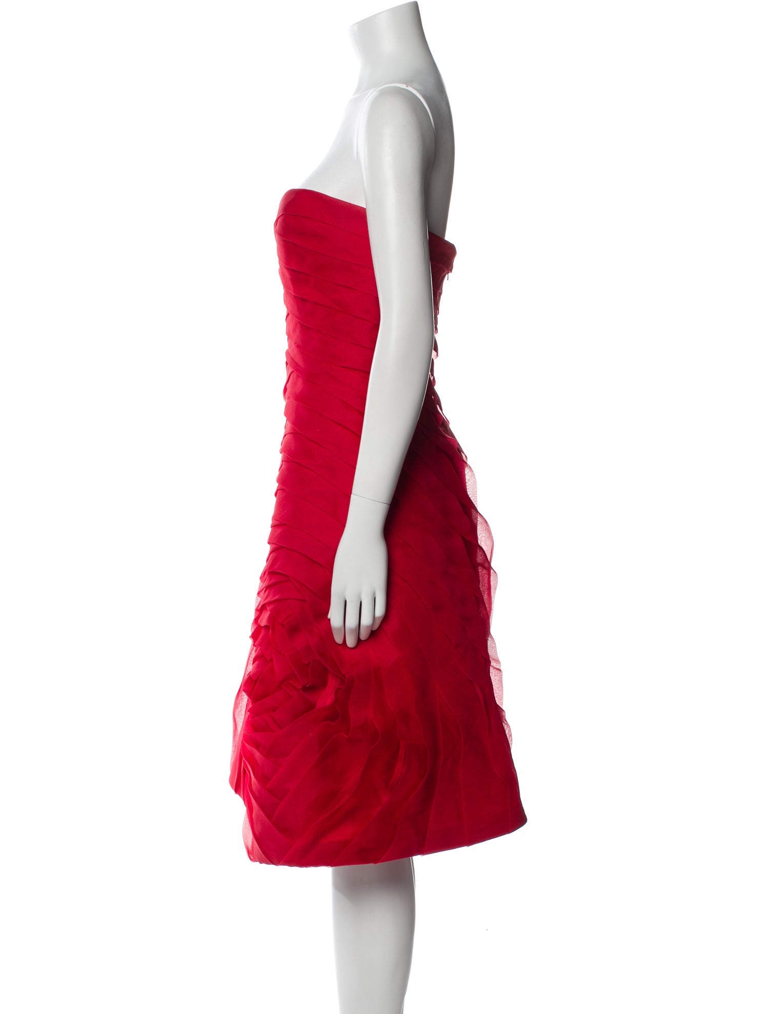 Carmen Marc Valvo Silk Mini Dress