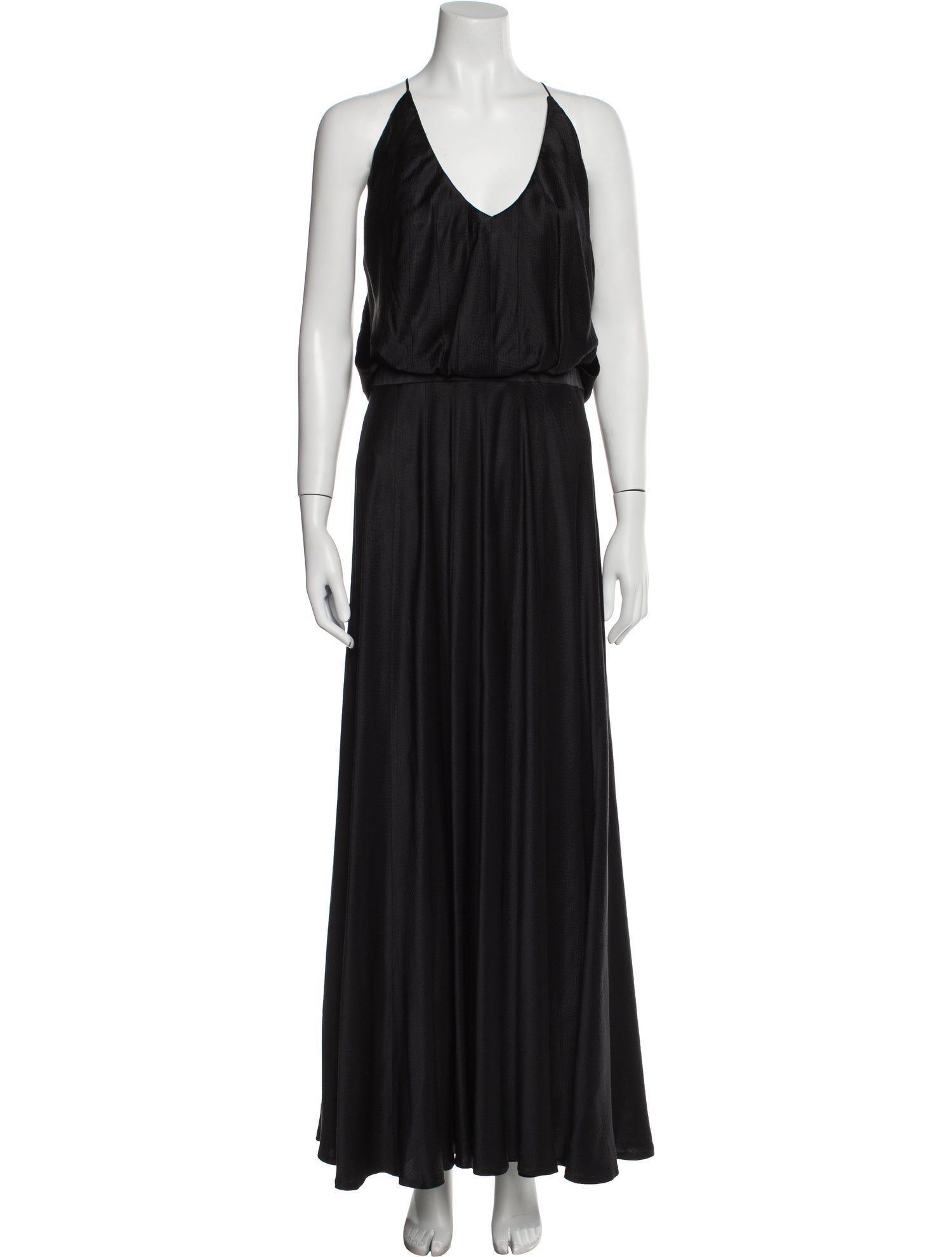 Carmen Marc Valvo Silk Long Dress