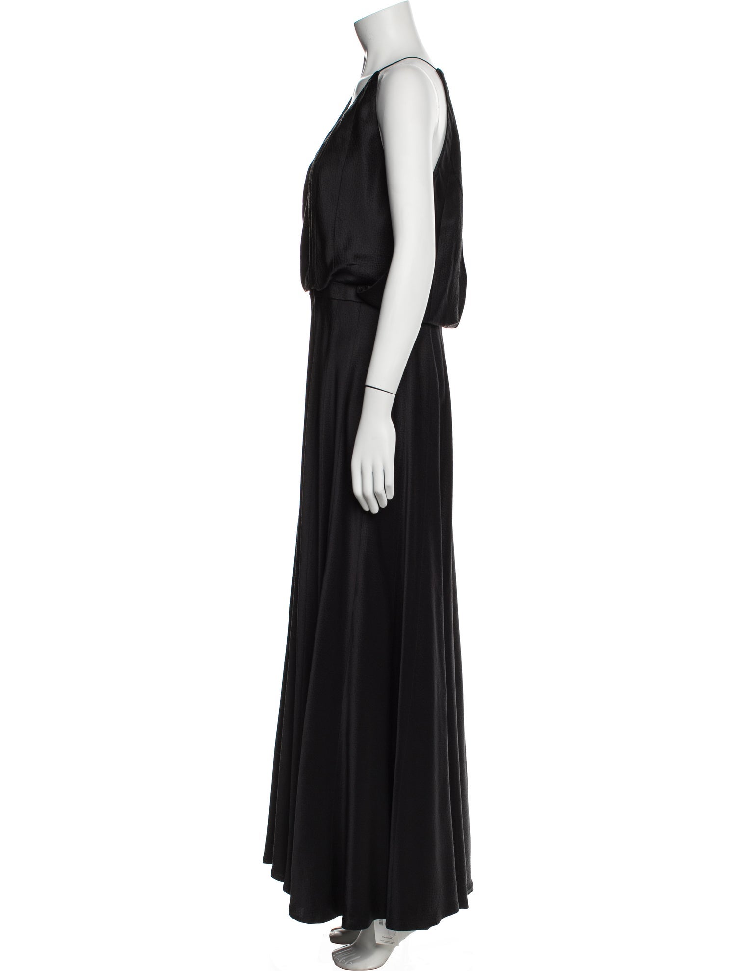 Carmen Marc Valvo Silk Long Dress