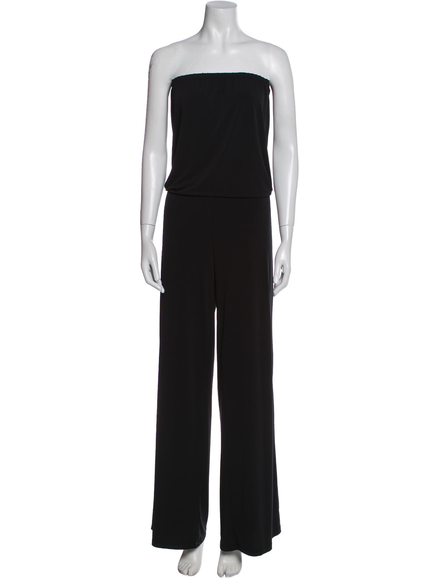 Carmen Marc Valvo Strapless Jumpsuit