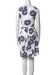 Carmen Marc Valvo Floral Print Knee-Length Dress
