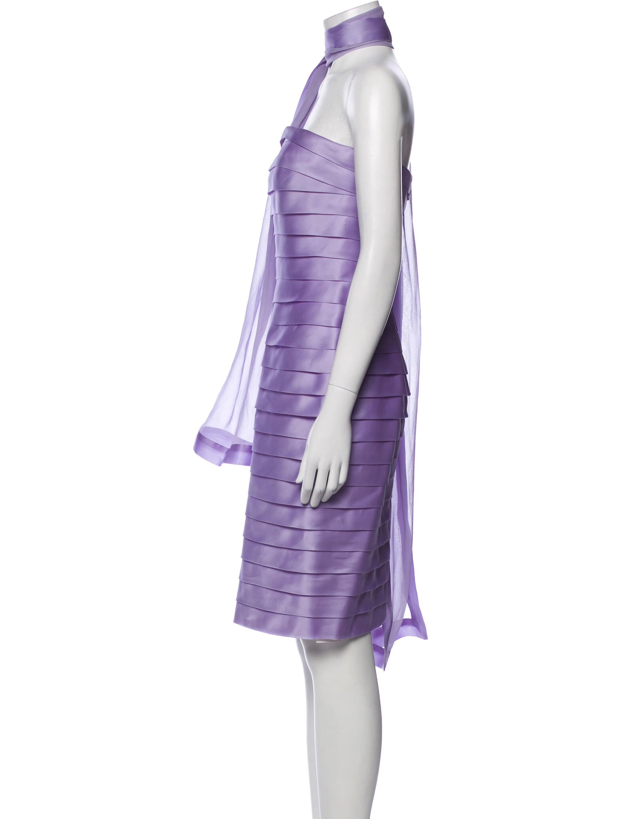 Carmen Marc Valvo Silk Mini Dress