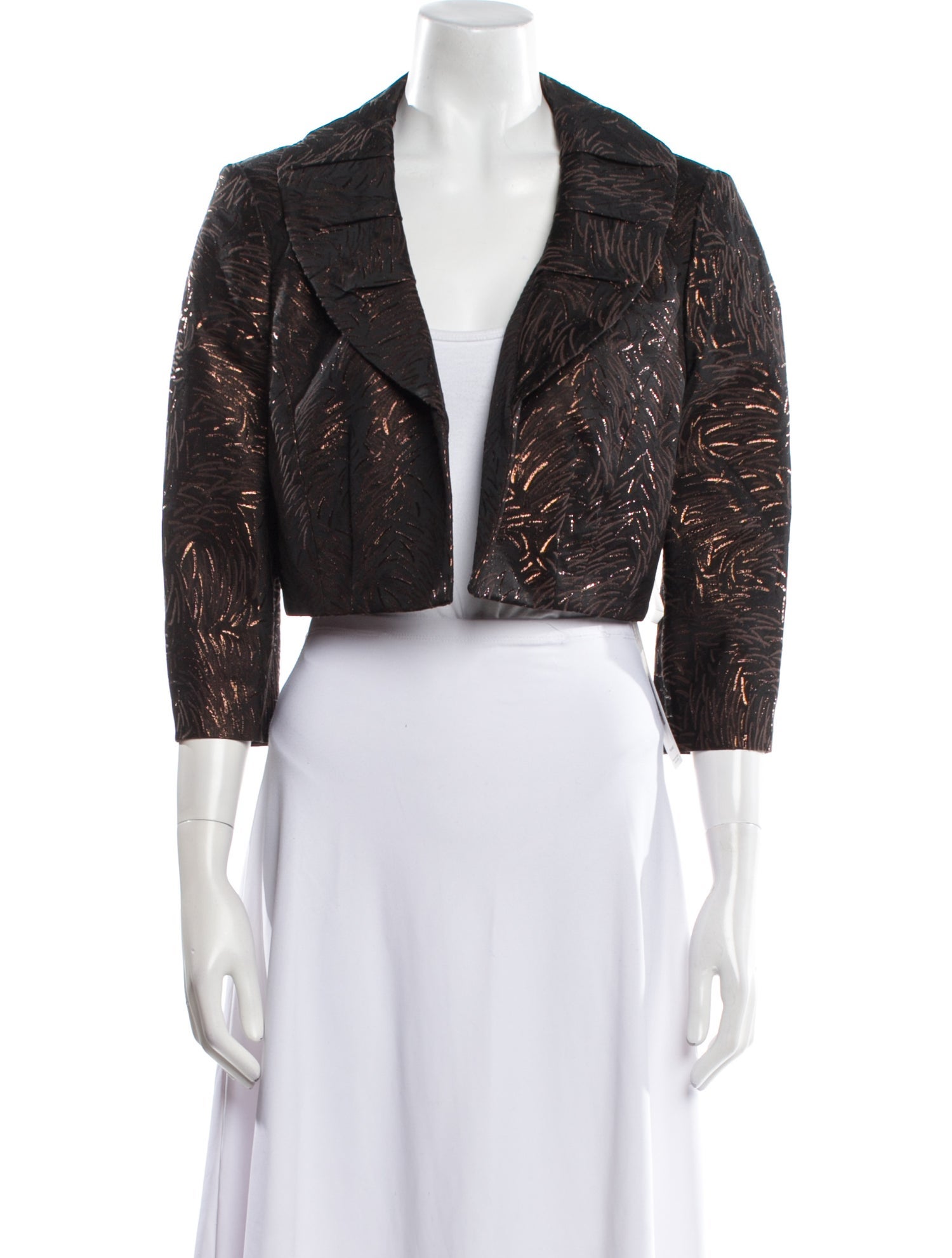 Carmen Marc Valvo Patterned Bolero w/ Tags