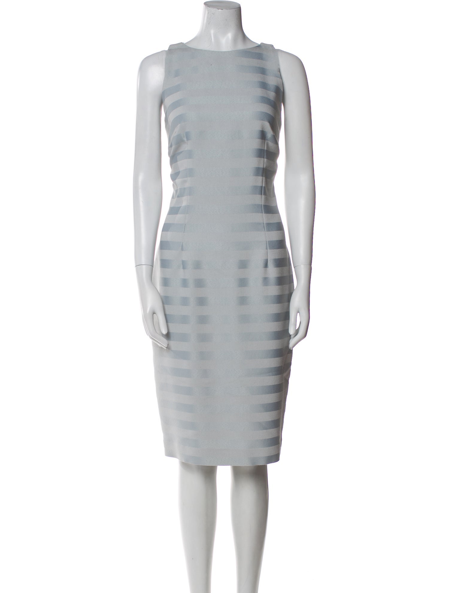 Carmen Marc Valvo Tie-Dye Print Knee-Length Dress