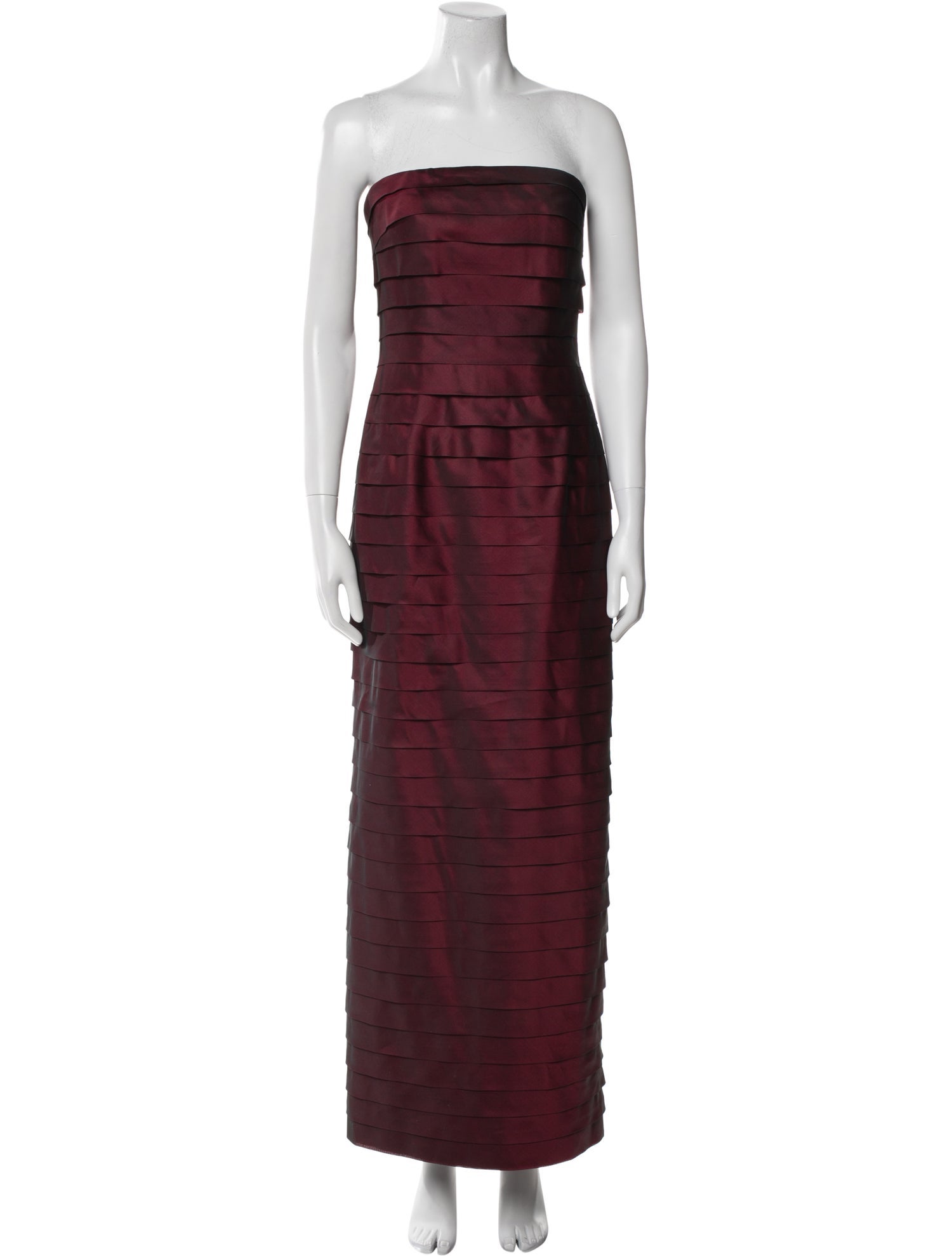 Carmen Marc Valvo Silk Long Dress