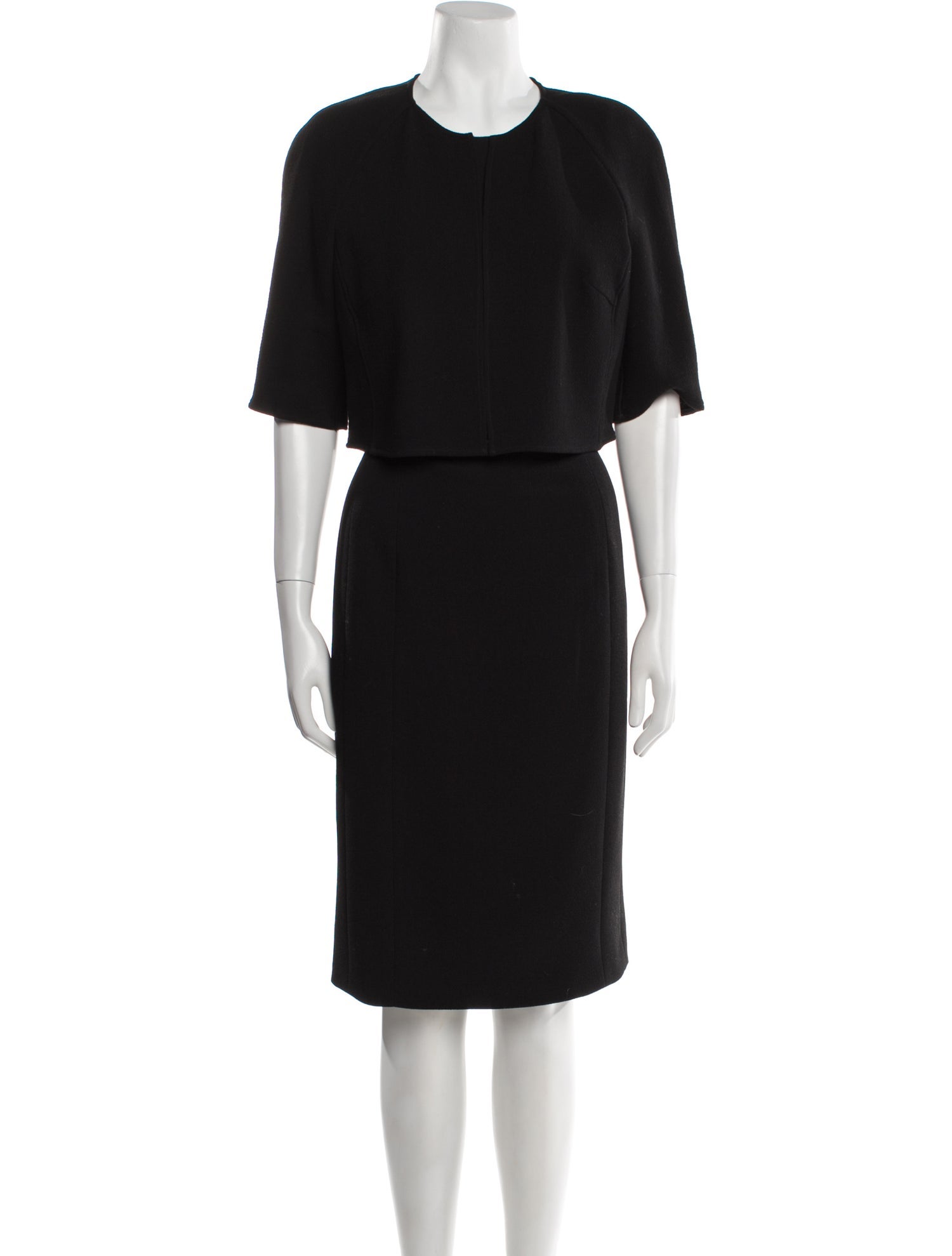 Carmen Marc Valvo Chain-Link Accents Dress Set