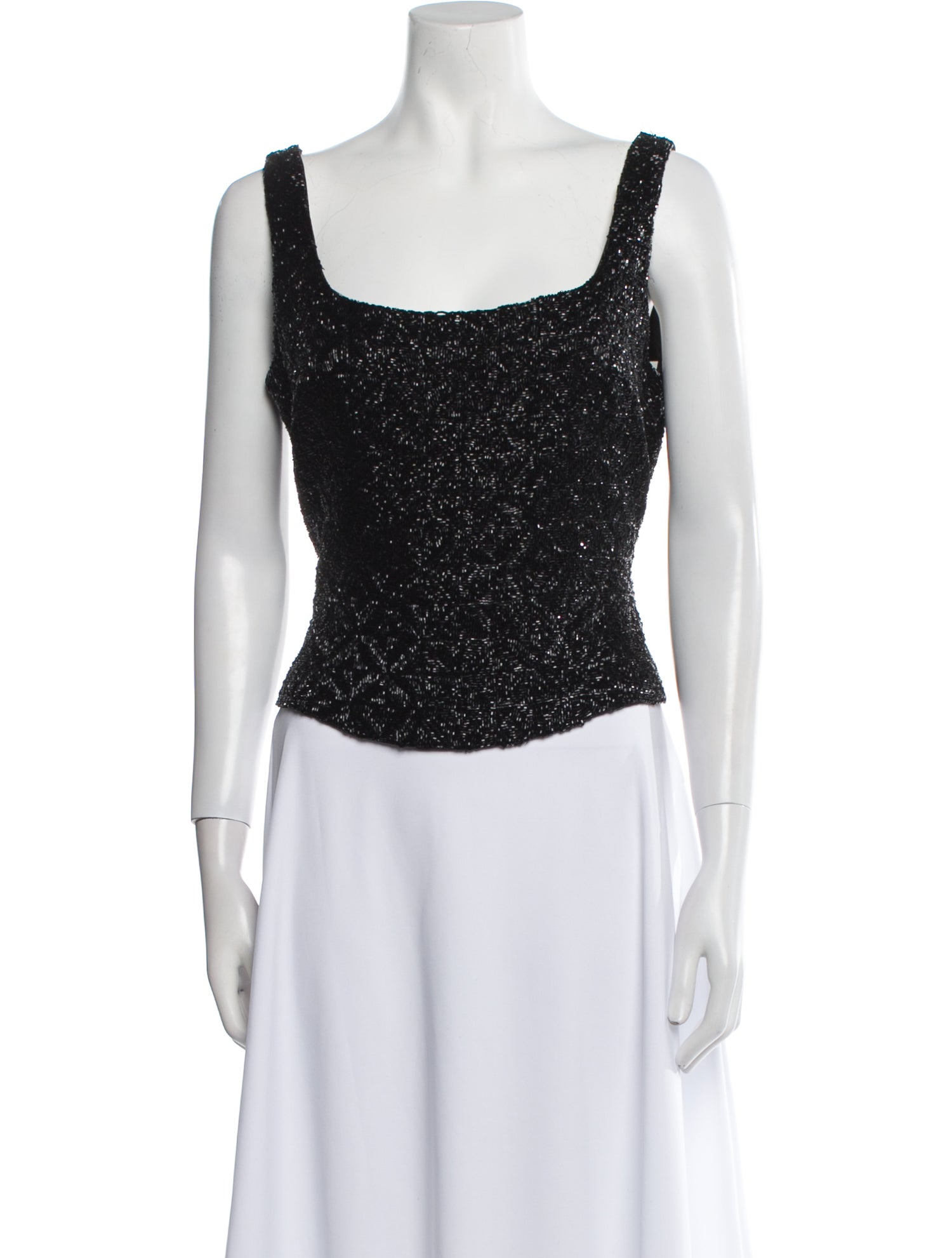 Carmen Marc Valvo Scoop Neck Sweater