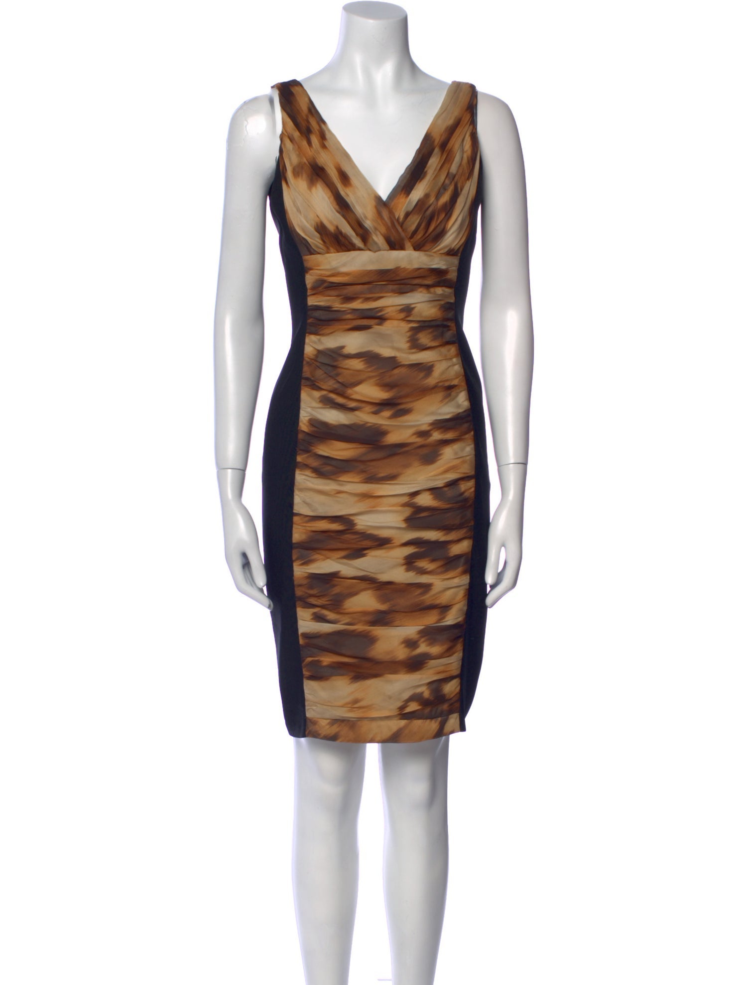 Carmen Marc Valvo Silk Mini Dress