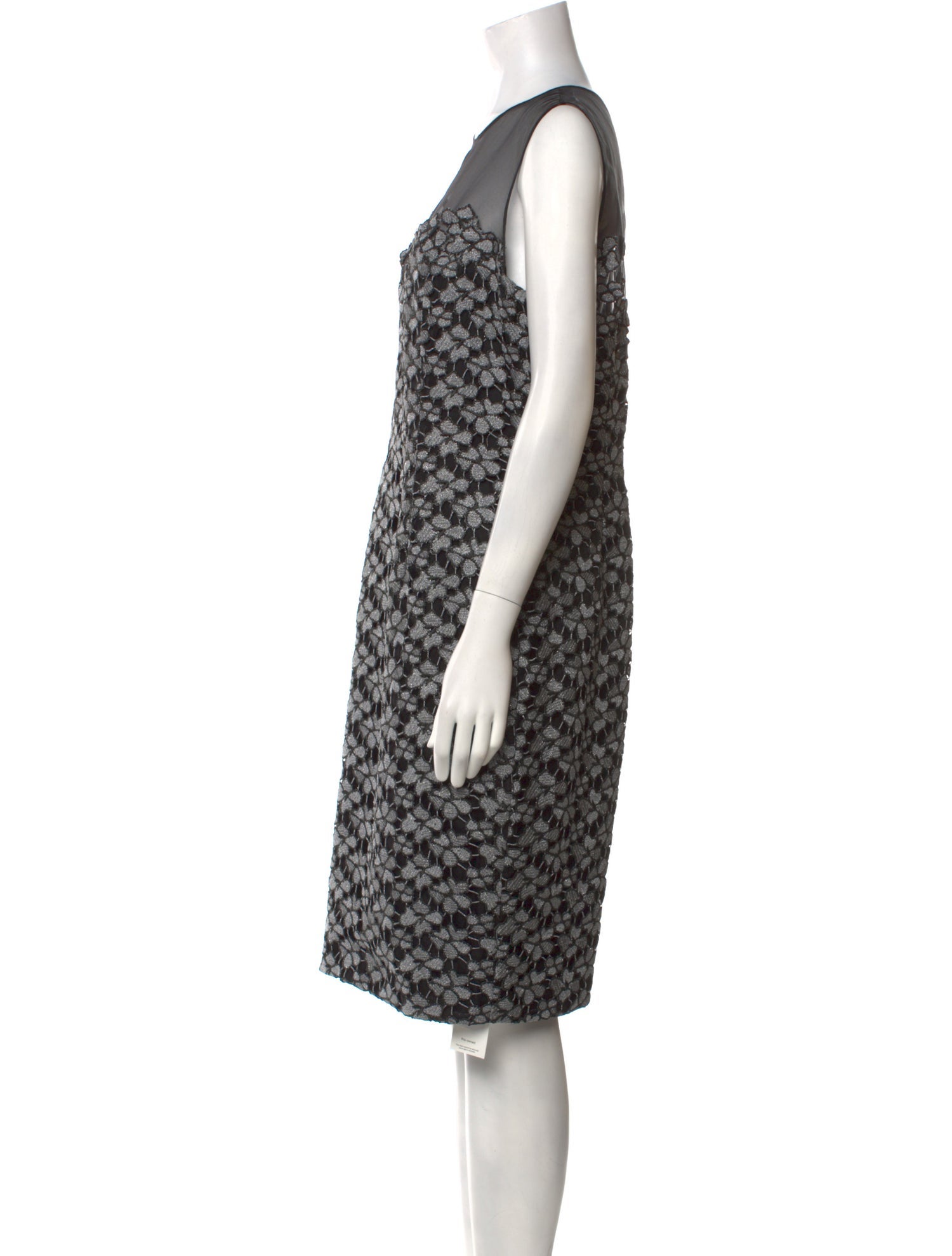 Carmen Marc Valvo Printed Knee-Length Dress