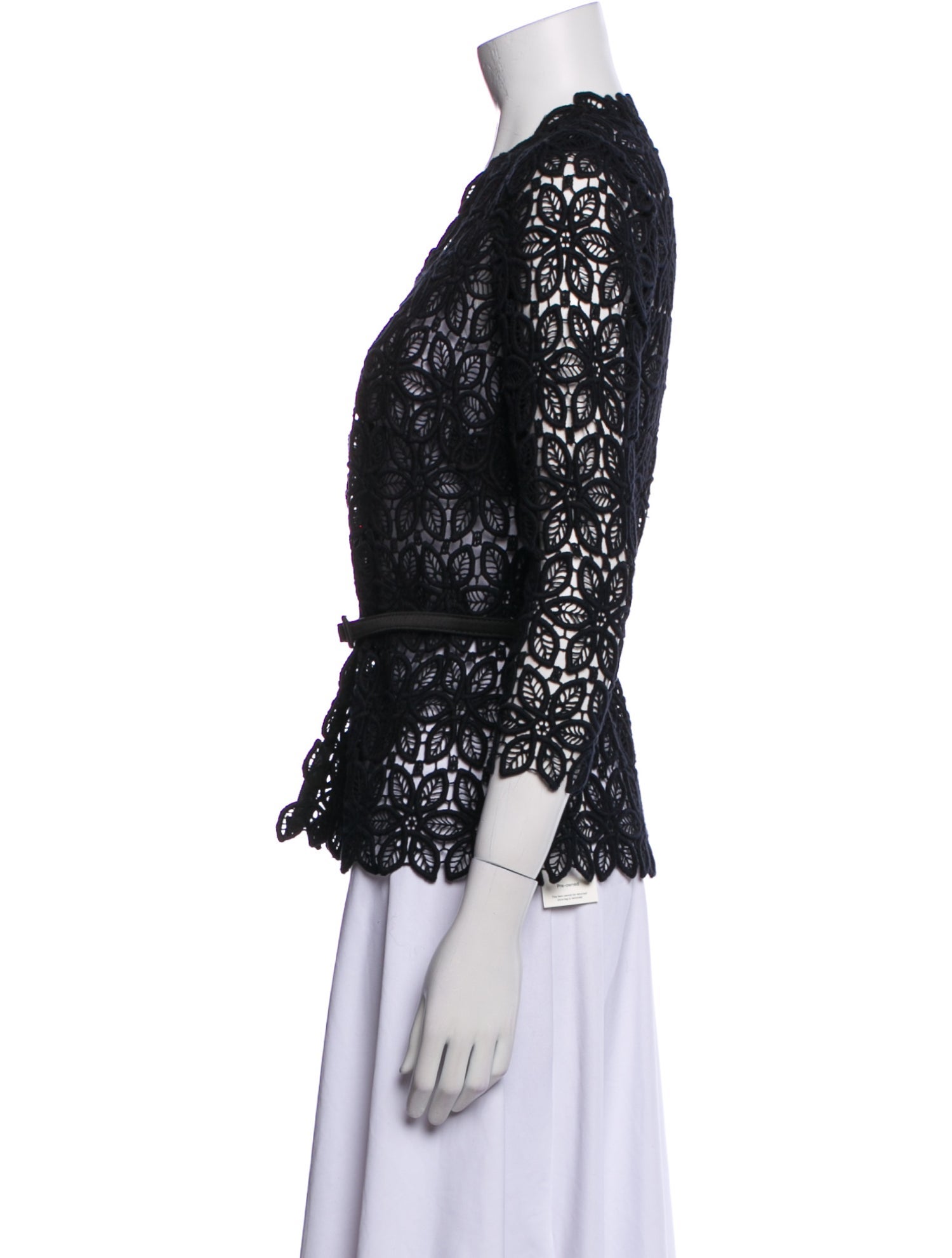 Carmen Marc Valvo Printed Evening Jacket