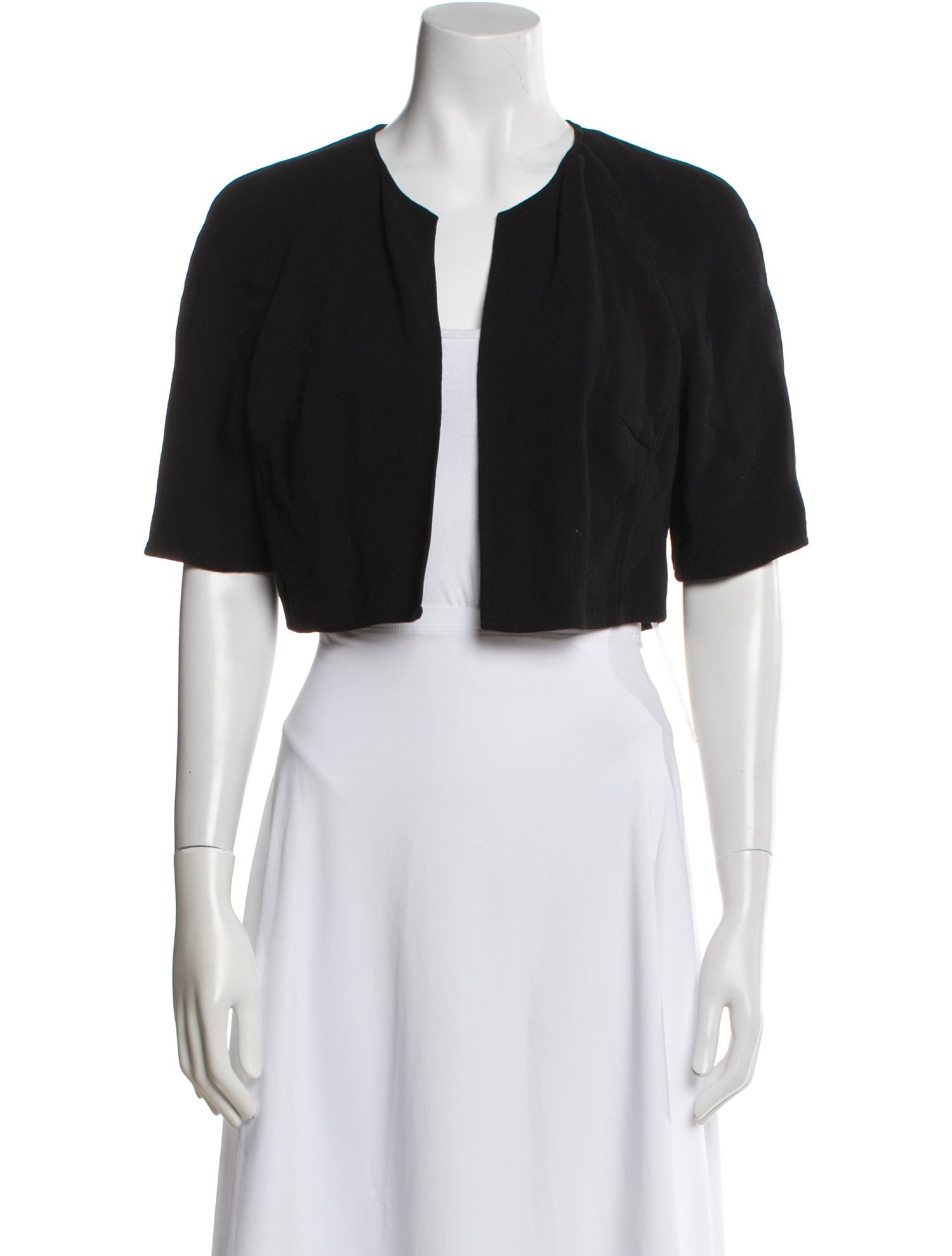 Carmen Marc Valvo Wool Crew Neck Sweater