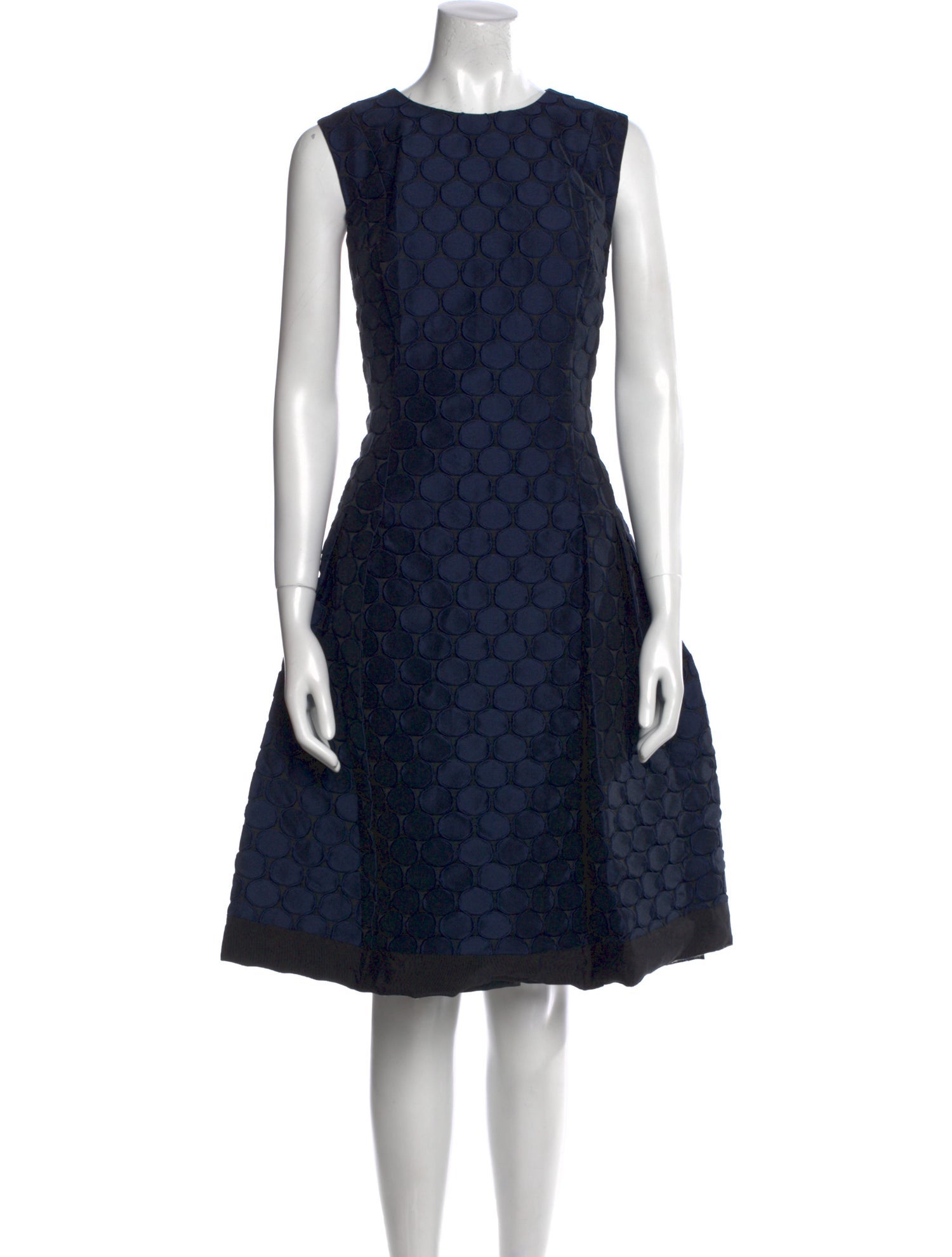 Carmen Marc Valvo Printed Knee-Length Dress w/ Tags