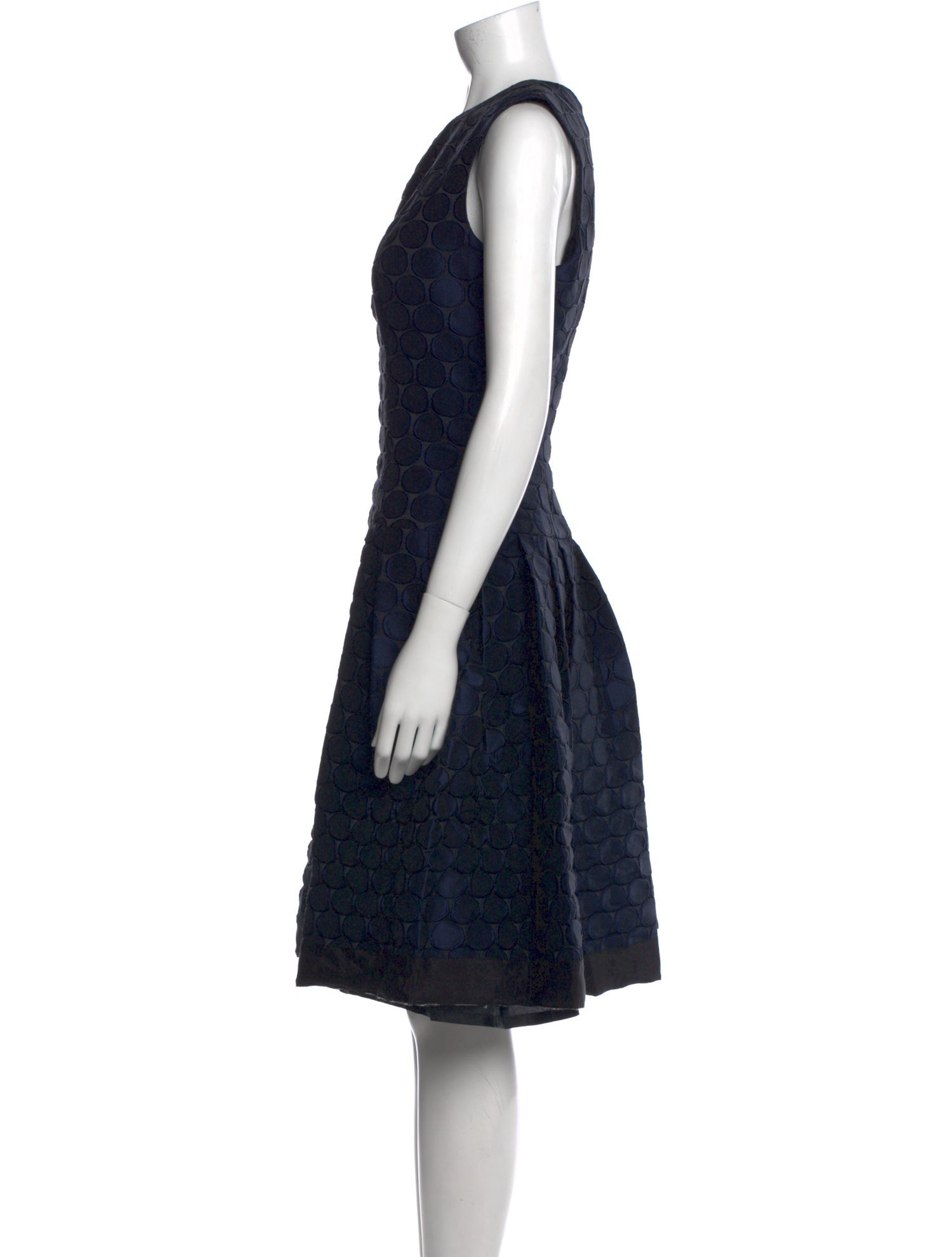 Carmen Marc Valvo Printed Knee-Length Dress w/ Tags