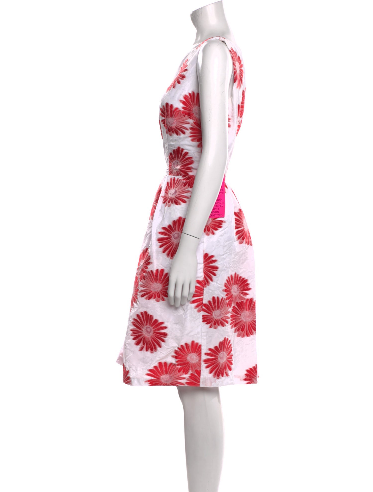 Carmen Marc Valvo Floral Print Knee-Length Dress