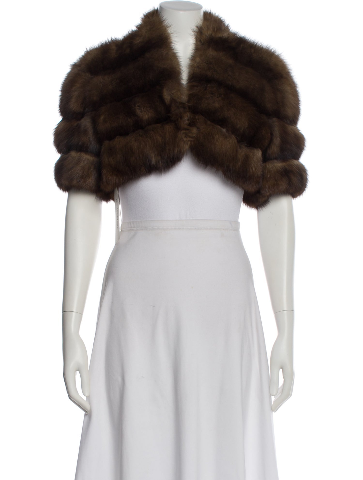 Carmen Marc Valvo Sable Fur Jacket