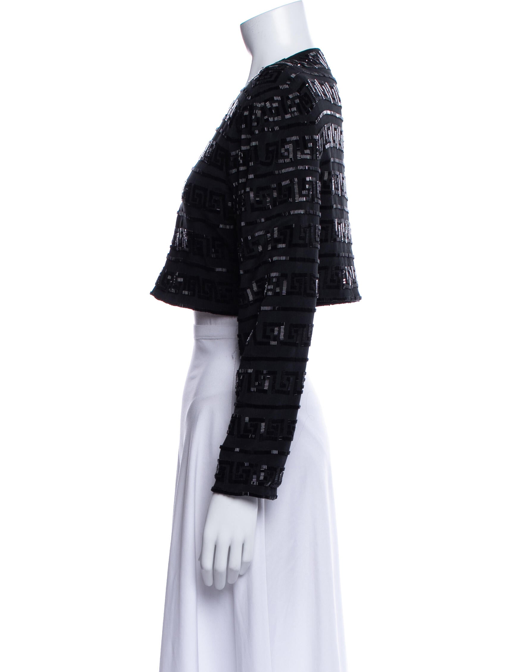 Carmen Marc Valvo Silk Bolero