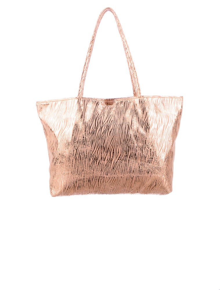 Carlos Falchi Metallic Tote