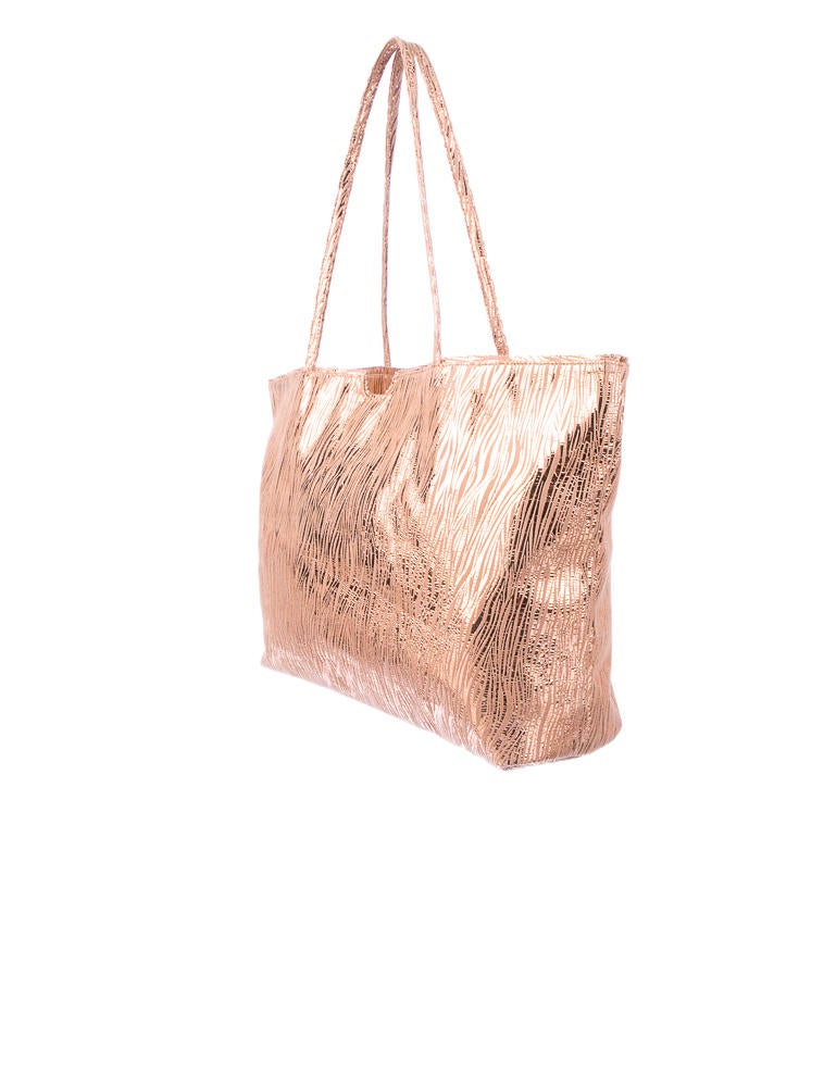 Carlos Falchi Metallic Tote