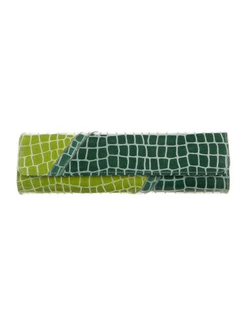 Carlos Falchi Clutch Olive