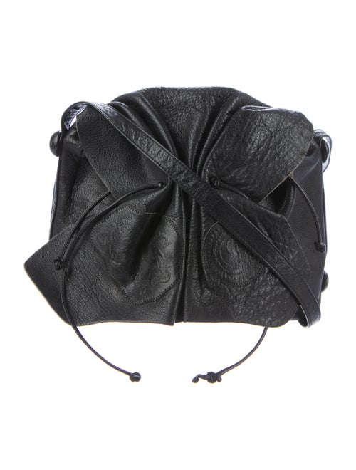 Carlos Falchi Butterfly Crossbody Bag Black