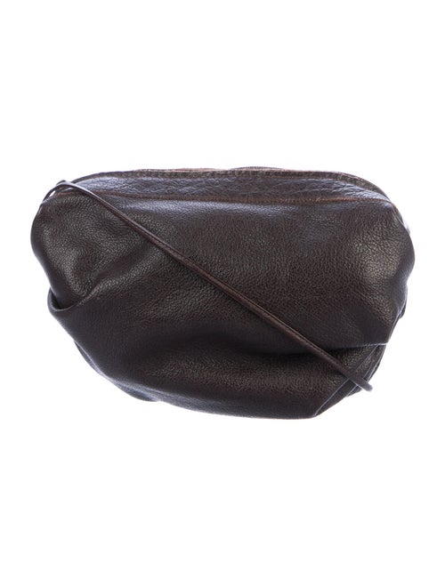 Carlos Falchi Leather Crossbody Bag Brown