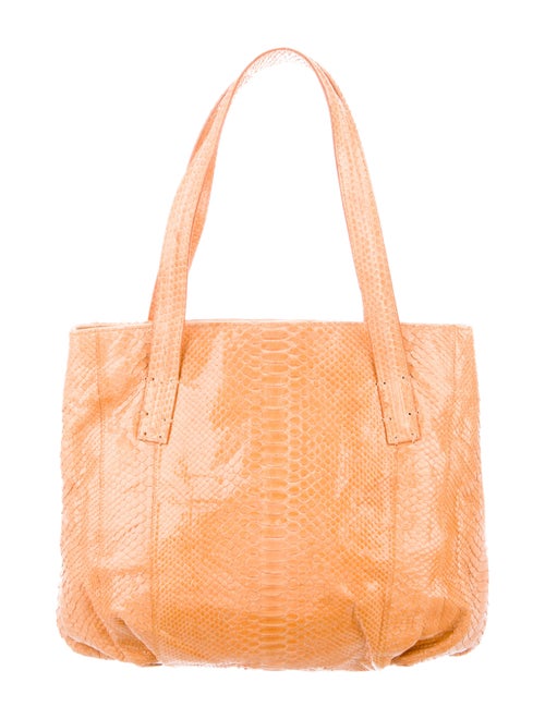 Carlos Falchi Python Tote Bag Yellow