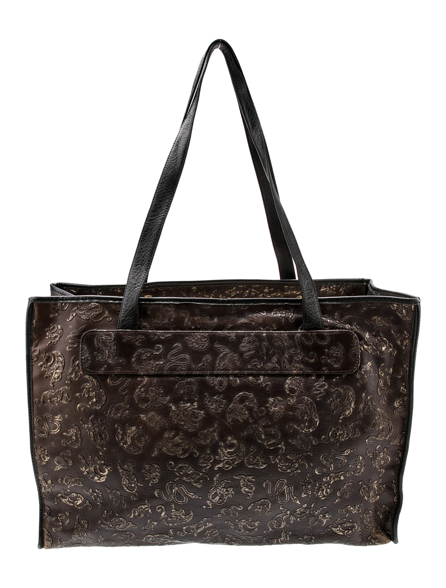 Carlos Falchi Leather Tote