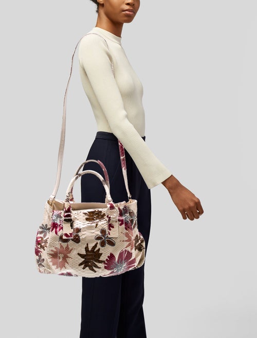 Carlos Falchi Python Top Handle Bag