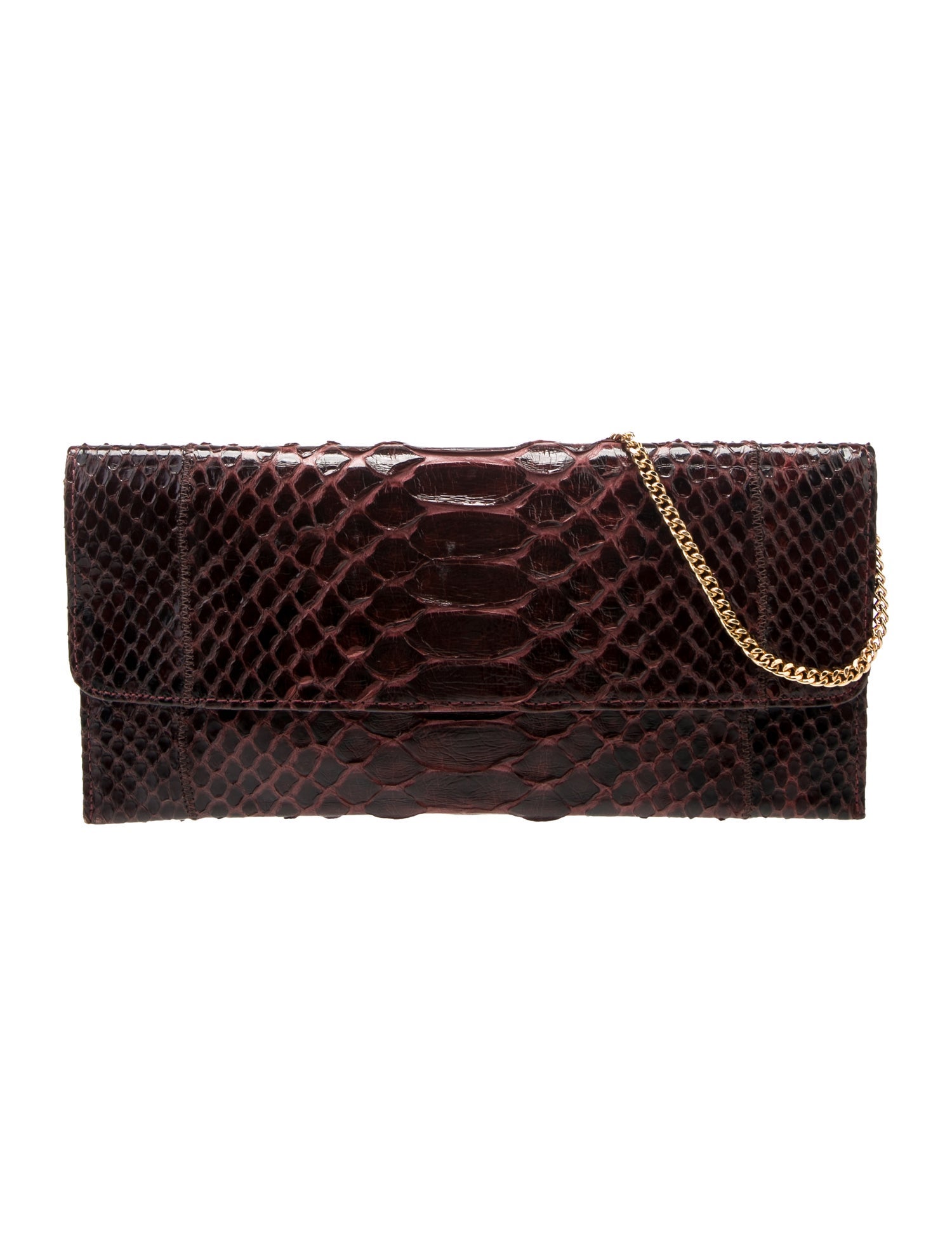 Carlos Falchi Snakeskin Clutch