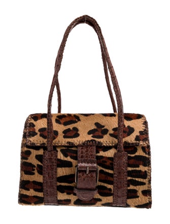 Carlos Falchi Leather Shoulder Bag