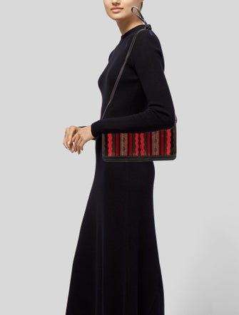 Carlos Falchi Leather Clutch