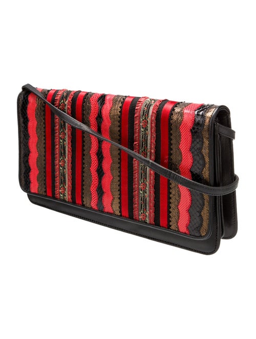 Carlos Falchi Leather Clutch