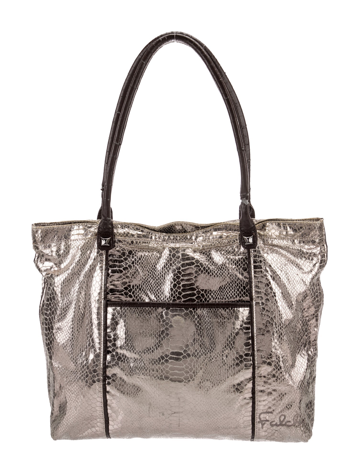 Carlos Falchi Snakeskin Shoulder Bag