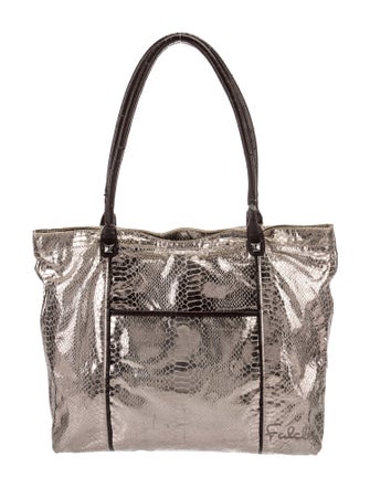 Carlos Falchi Snakeskin Shoulder Bag
