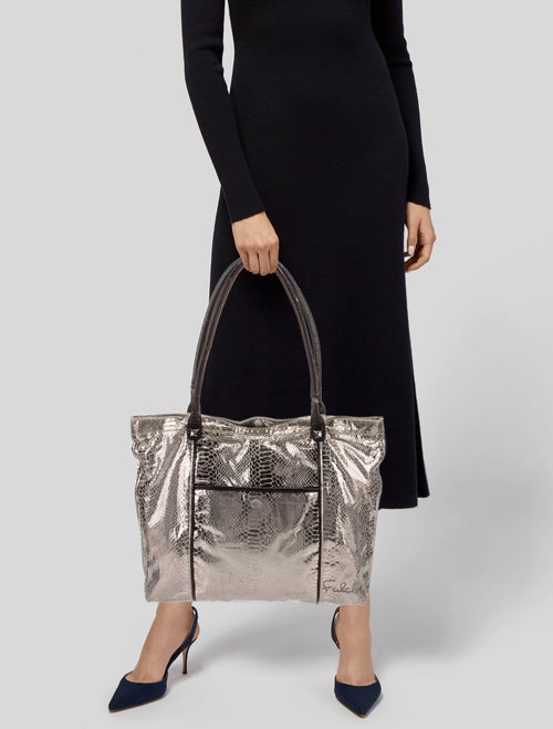 Carlos Falchi Snakeskin Shoulder Bag