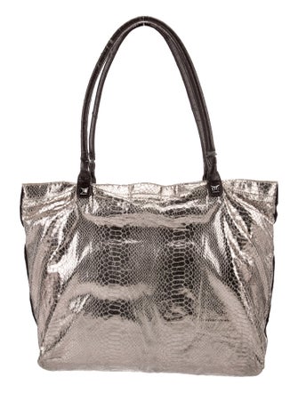 Carlos Falchi Snakeskin Shoulder Bag