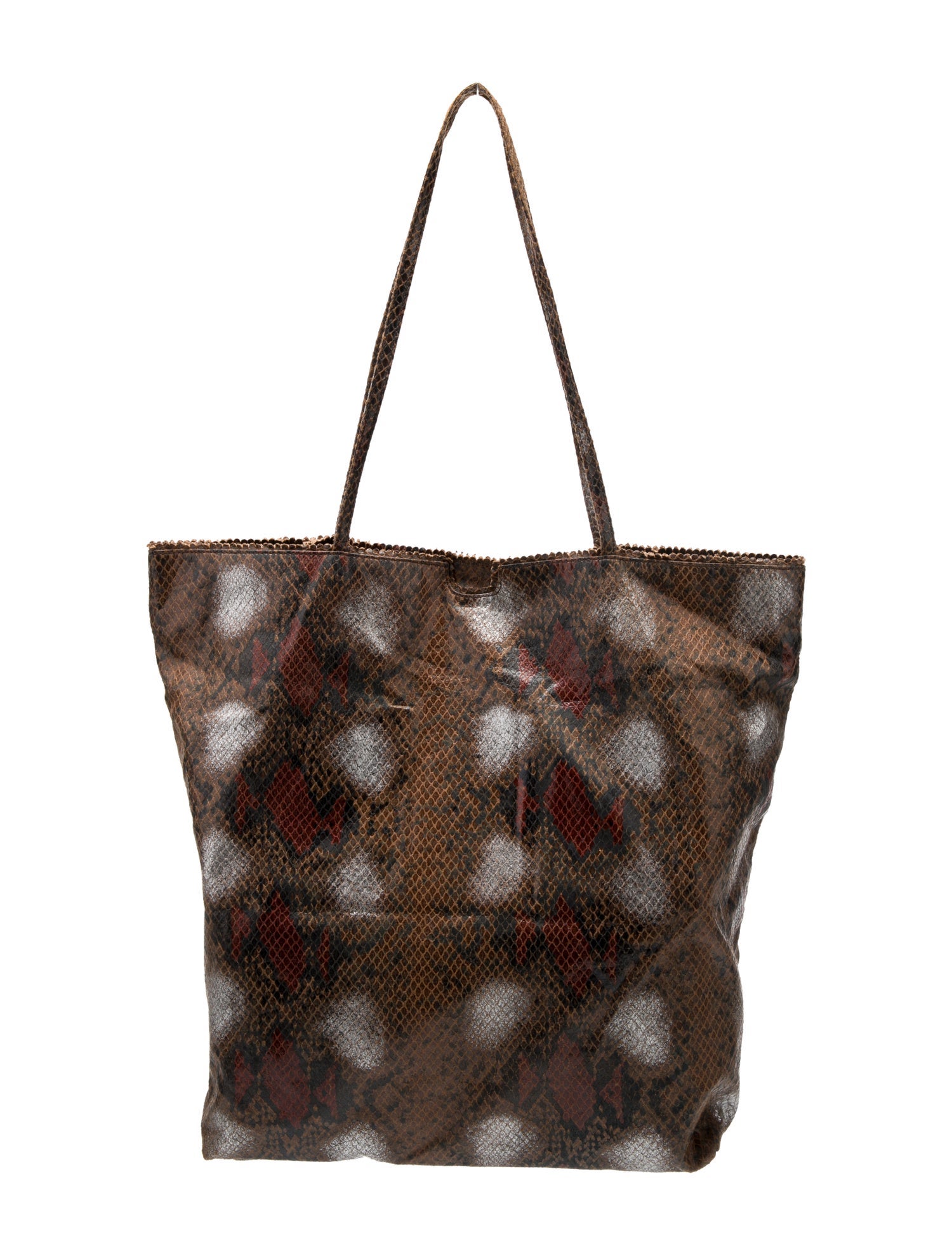 Carlos Falchi Leather Tote