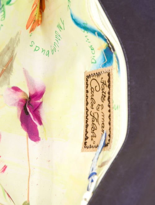 Carlos Falchi Leather Clutch