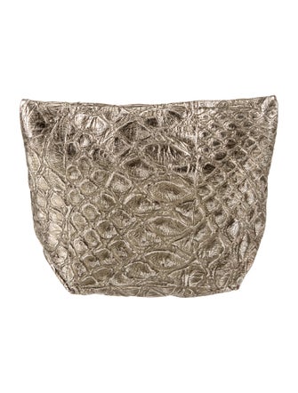 Carlos Falchi Embossed Leather Portfolio