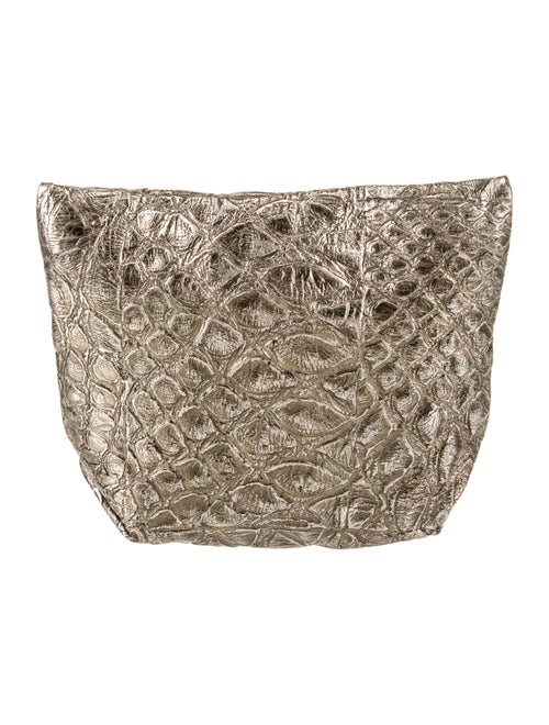 Carlos Falchi Embossed Leather Portfolio