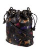 Carlos Falchi Leather Bucket Bag