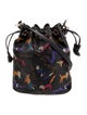 Carlos Falchi Leather Bucket Bag