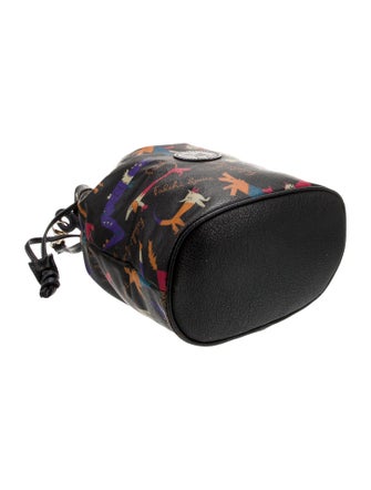 Carlos Falchi Leather Bucket Bag