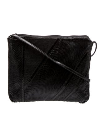 Carlos Falchi Leather Messenger Bag