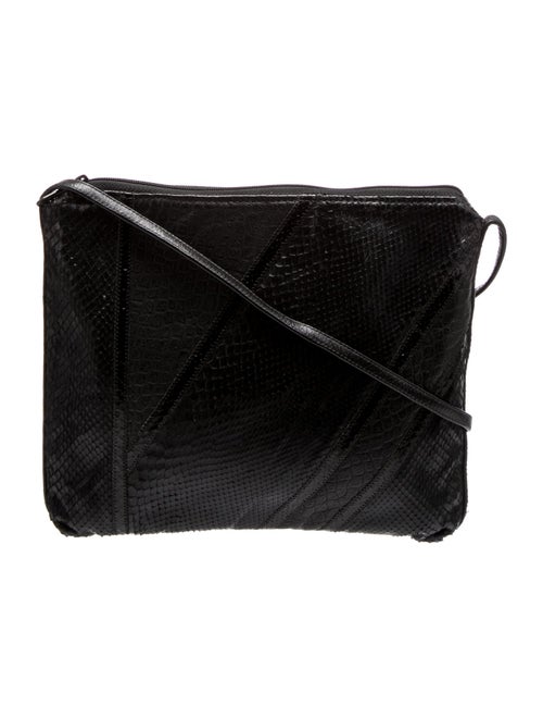 Carlos Falchi Leather Messenger Bag