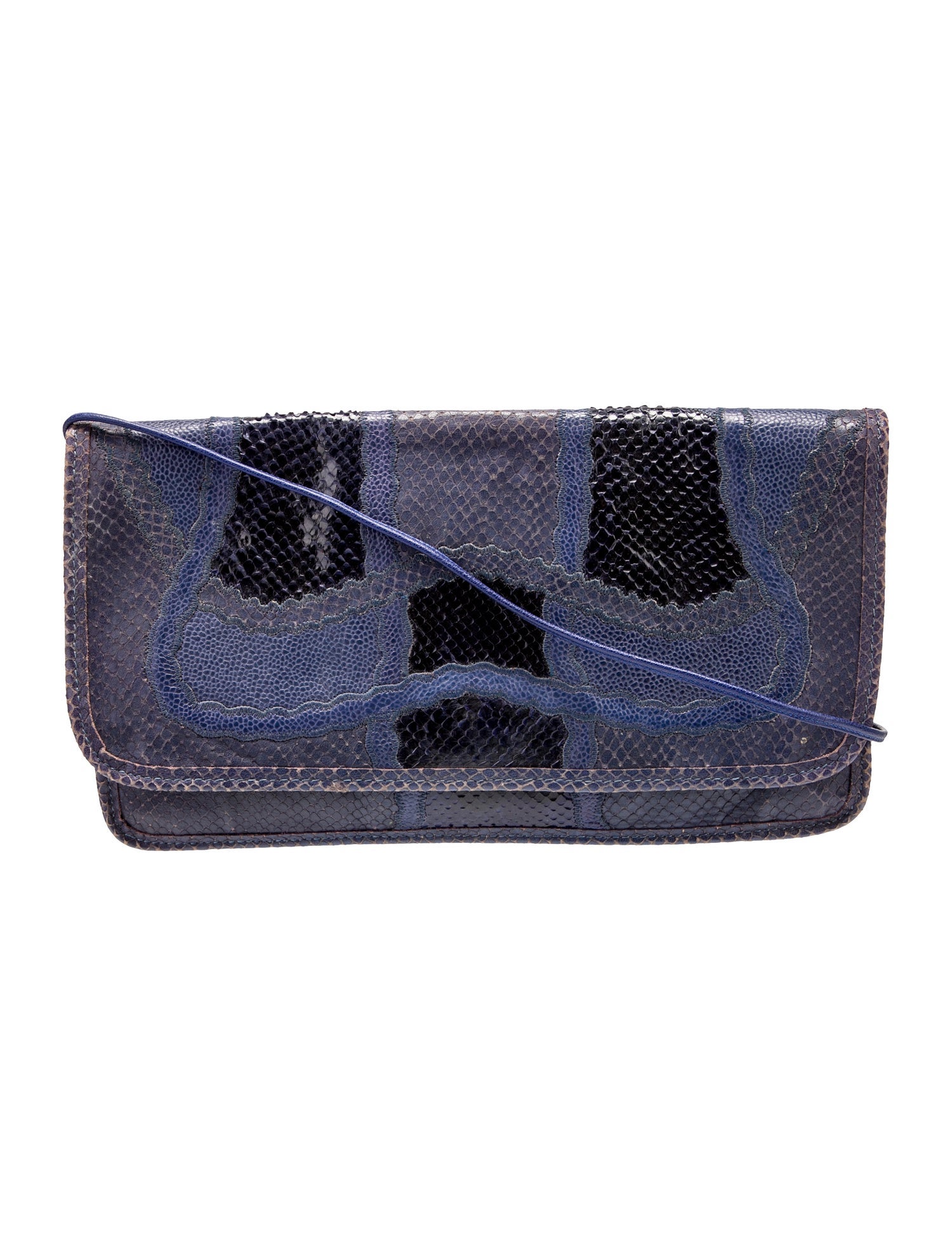 Carlos Falchi Snakeskin Clutch
